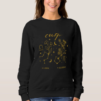 Libra Scorpio Cusp Zodiac Horoscope Geburt Oktober Sweatshirt