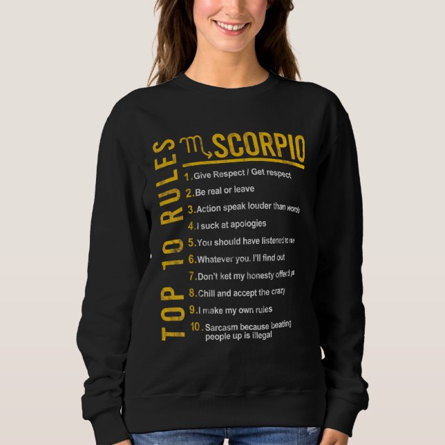 Libra September Geburt Astrologisches Symbol Horos Sweatshirt (Vorderseite)
