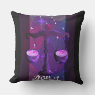 Libra Sign Throw Pillow Kissen
