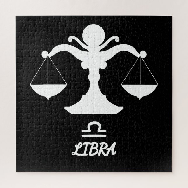 Libra-Silhouette Puzzle (Vertikal)