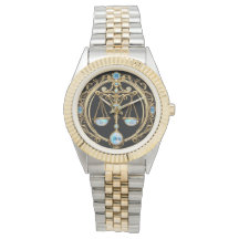 Libra-Skalen, Opal- und Gold-Personalisierte Zodia