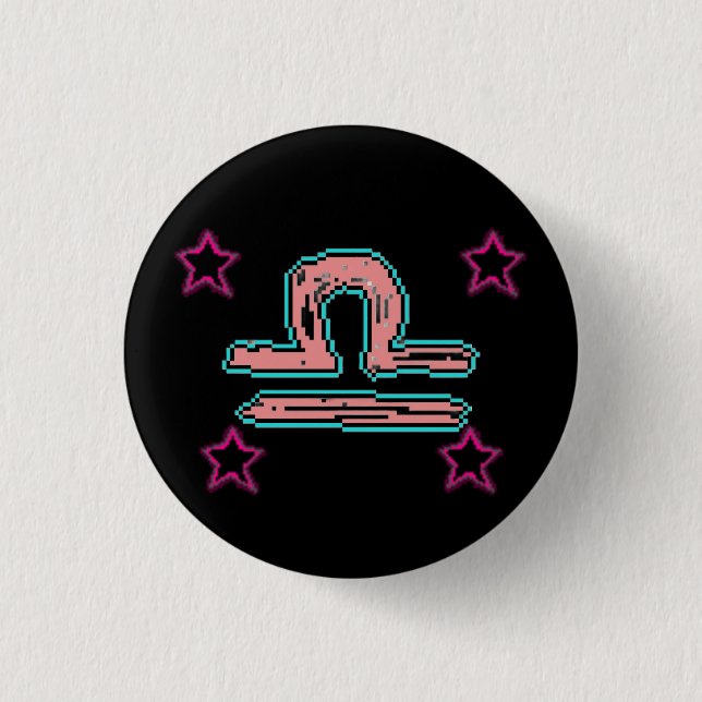 LIBRA Stars Button (Vorderseite)