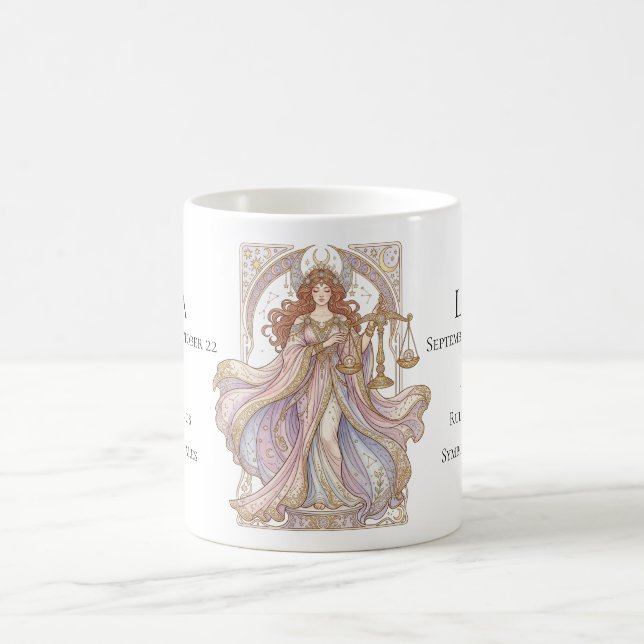 Libra-Sternzeichen individuelle Eigenschaften Art  Kaffeetasse (Mittel)