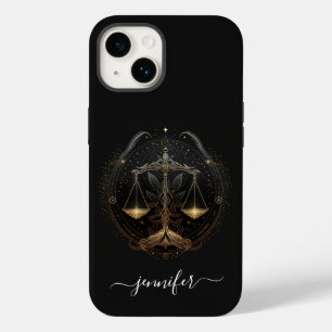 Libra Sternzeichen schwarz und gold Case-Mate iPho iPhone 14 Hülle