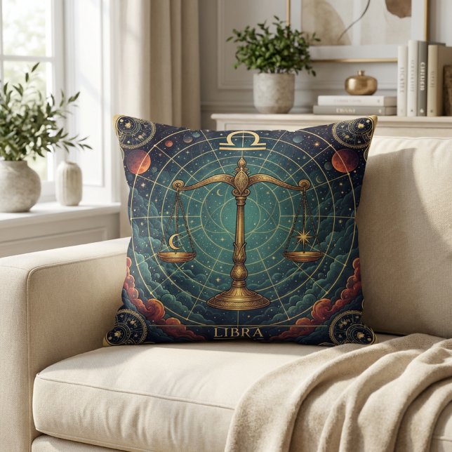 Libra-Sternzeichen-Zeltalien Kissen (Von Creator hochgeladen)