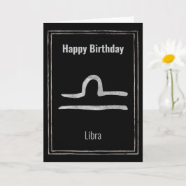 Libra Sternzeichen Zodiac Astrologie Glücklich Geb Karte