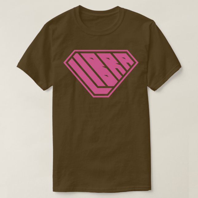 Libra SuperEmpowered Zodiac Pink T-Shirt (Design vorne)