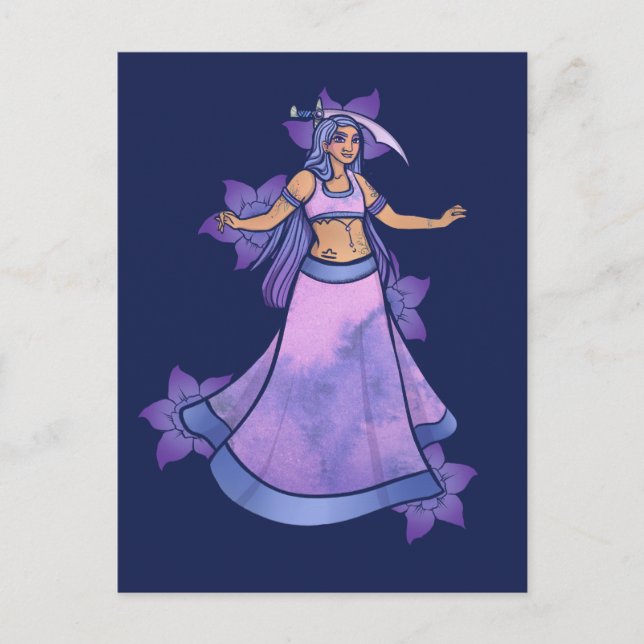 Libra Sword Belly Dancer Postkarte (Vorderseite)