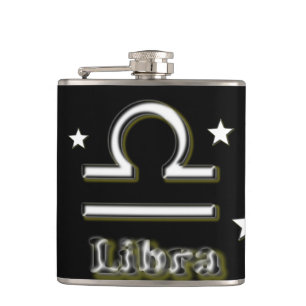 Libra-Symbol Flachmann