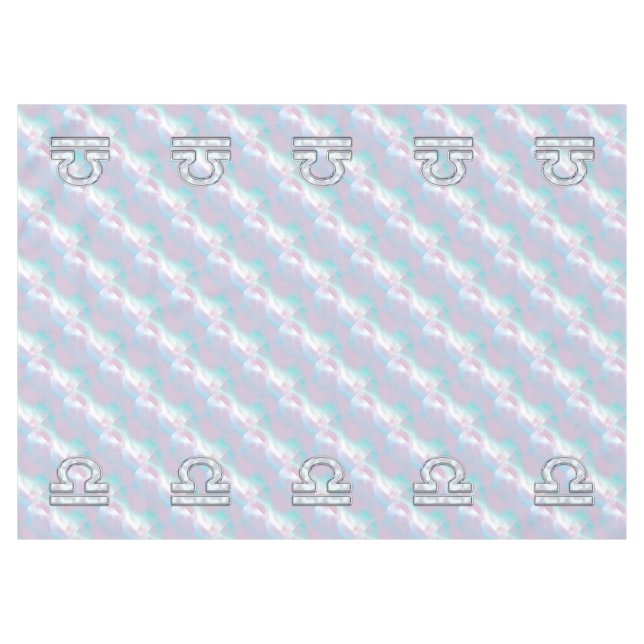 Libra Symbol Mutter von Pearl Style Tischdecke (Vorderseite (Horizontal))