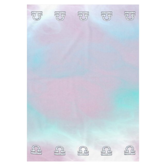 Libra Symbol Mutter von Pearl Style Tischdecke (Vorderseite)