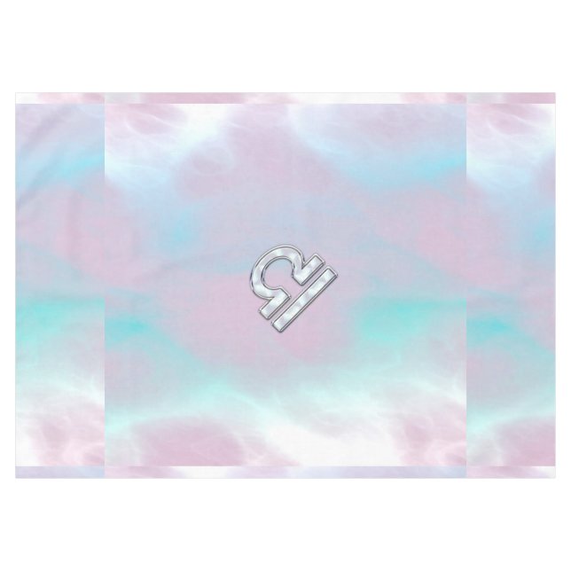 Libra Symbol Mutter von Pearl Style Tischdecke (Vorderseite (Horizontal))