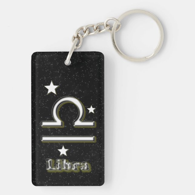 Libra-Symbol Schlüsselanhänger (Rückseite)