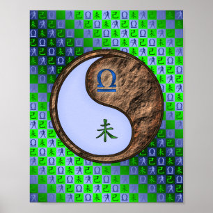 Libra und Erdziege Poster