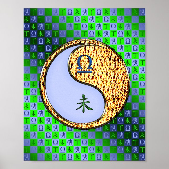 Libra und Feuerziege Poster (Vorne)