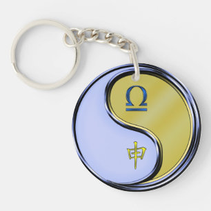 Libra und Metalle Schlüsselanhänger