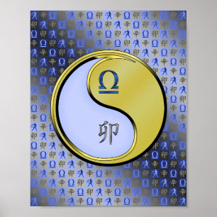 Libra und Metallkaninchen Poster