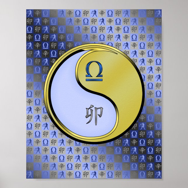 Libra und Metallkaninchen Poster (Vorne)