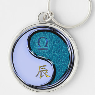 Libra und Wasserdrache Schlüsselanhänger