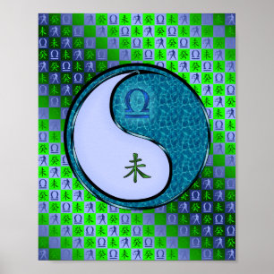 Libra und Wasserziege Poster