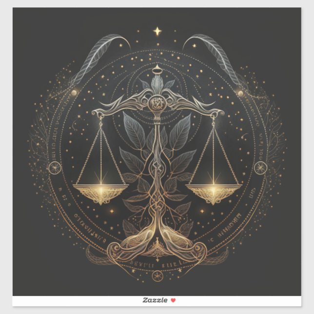 Libra Vinyl Sticker (Blatt)