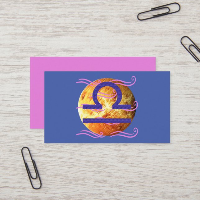 Libra Visitenkarte (Vorderseite/Rückseite Beispiel)