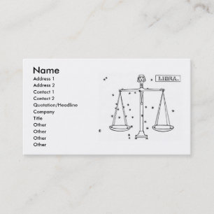 Libra-Visitenkarte Visitenkarte