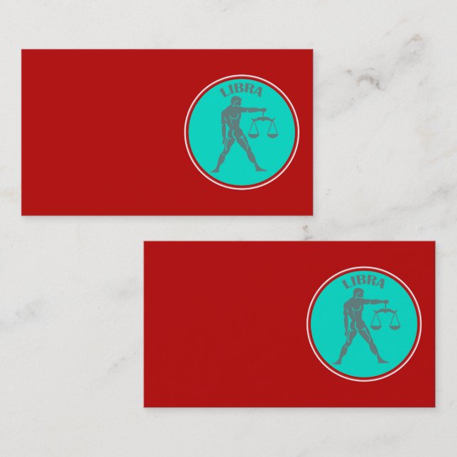 Libra-Visitenkarte Visitenkarte (Vorne/Hinten)