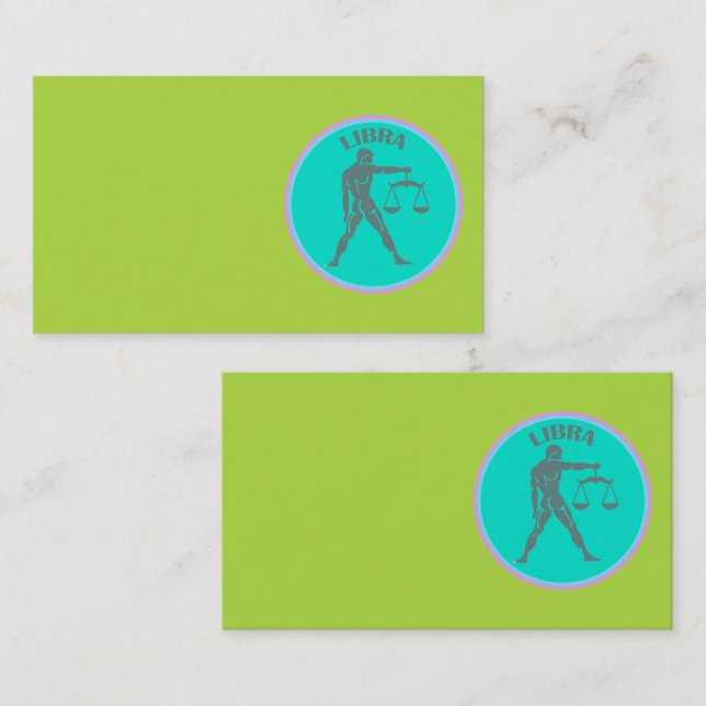 Libra-Visitenkarte Visitenkarte (Vorne/Hinten)