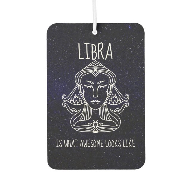 Libra Woman Air Freshener Autolufterfrischer (Vorderseite)