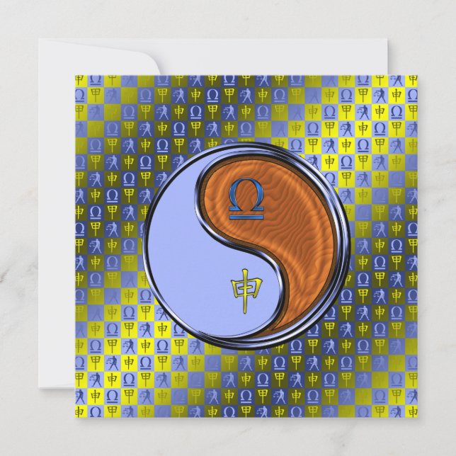 Libra & Wood Monkey Karte (Vorderseite)