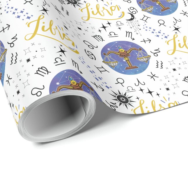 Libra Wrapping Paper Geschenkpapier (Rolleneckpunkt)