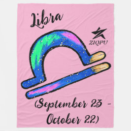 Libra Wurfdecke Fleecedecke