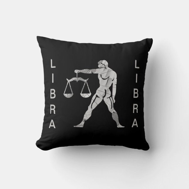 Libra Zodiac American Mojo Pillow Kissen (Vorderseite)