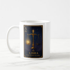 Libra Zodiac Art – Golden Scales of Harmony Kaffeetasse