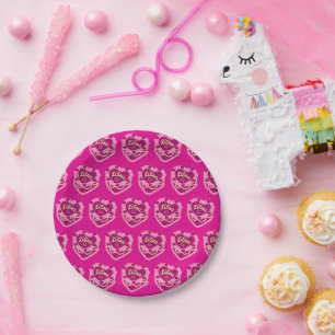 Libra Zodiac Coquette Herz Birthday Cake Pappteller