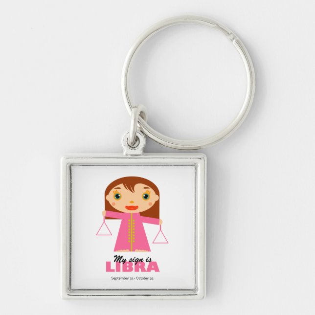 Libra Zodiac für Kinder Schlüsselanhänger (Vorne)