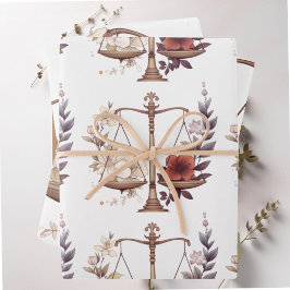 Libra zodiac Geburtstag Geschenkpapier Set