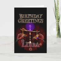 Libra Zodiac Geburtstagsgrüße von Valxart