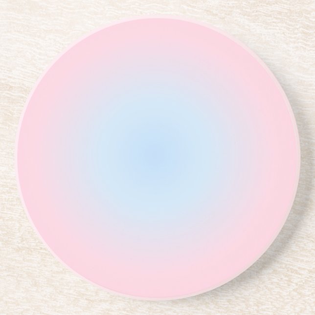 Libra Zodiac Gradient, Pink Blue Aura Gradient Getränkeuntersetzer (Vorne)