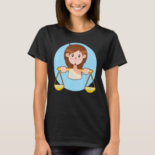 Libra Zodiac Horoskop Astrologie Astronomie Frauen T-Shirt