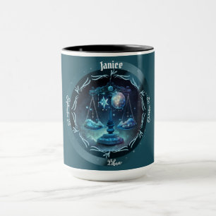 Libra Zodiac individualisierbarer Kaffee Tasse