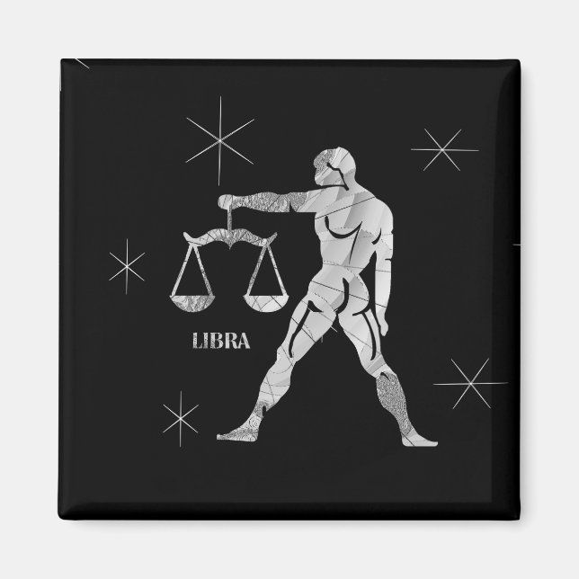 Libra Zodiac Magnet (Vorne)