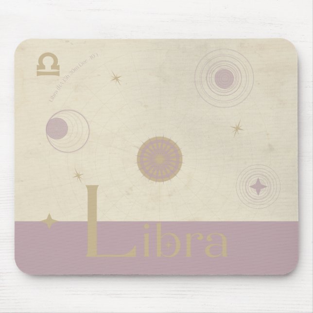 Libra Zodiac Mousepad (Vorne)