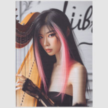 Libra Zodiac Musician Harp