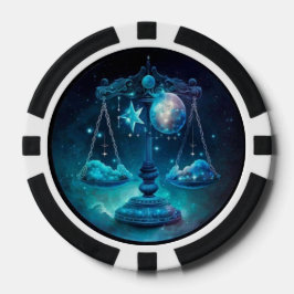 Libra Zodiac Poker Chips - Astrologie Casino Set