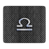 Libra Zodiac Sign auf Carbon Fiber Style