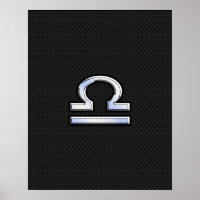 Libra Zodiac Sign auf Schwarzer Schlange Hautdekor