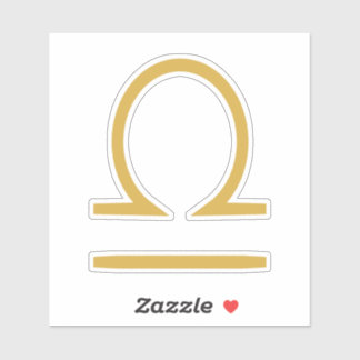 Libra Zodiac Sign Aufkleber