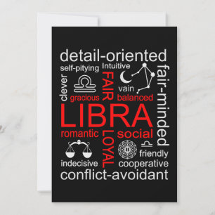 Libra Zodiac Sign Einladung